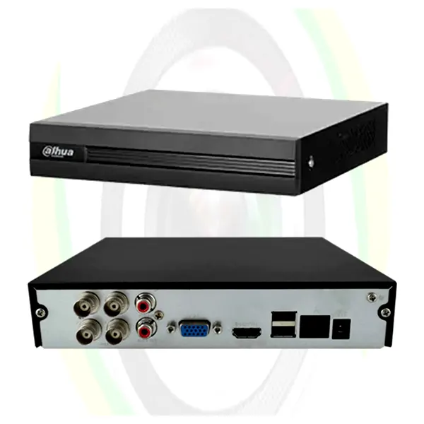Front and Backside of Dahua 4 Channel XVR machine